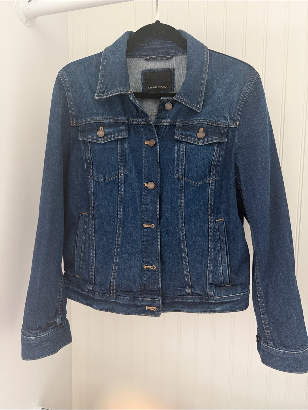 Banana Republic Women's Dark Blue Denim Jacket